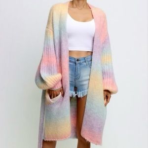 Pastel Striped Cardigan